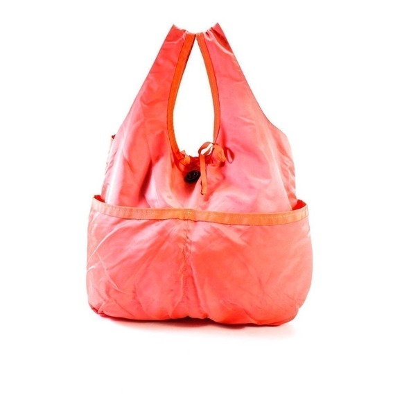 Lululemon Large Packable Yoga Gym Travel Bag Neon Orange - Picture 5 of 12